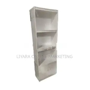 White Colour Melamine Book Rack