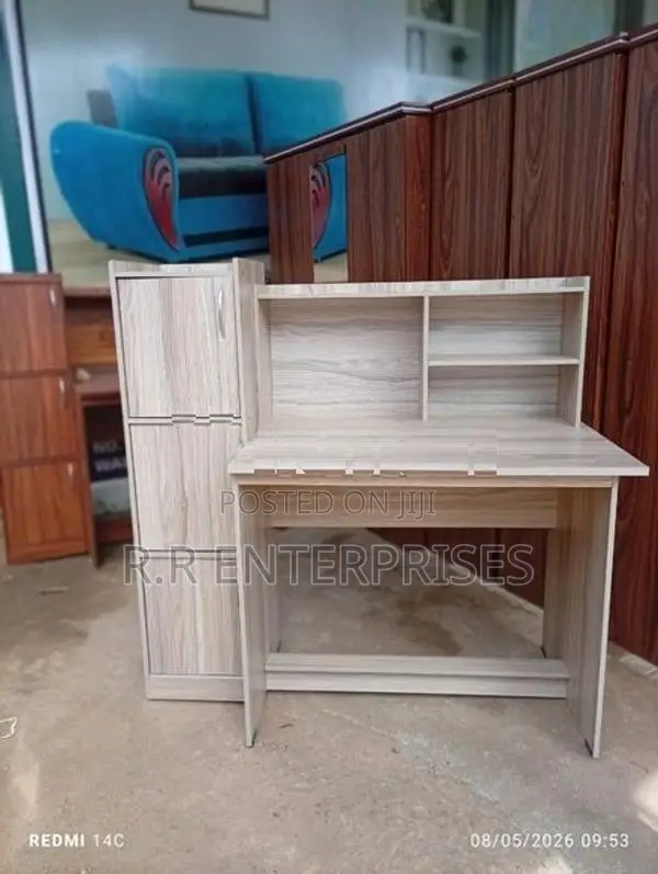 New Ash Colour Storage Cupboard With Study Table