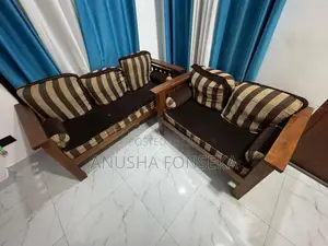 Solid Wooden Sofa Set