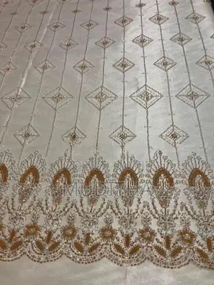 White Bridal Saree Material