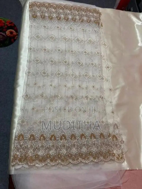 White Bridal Saree Material