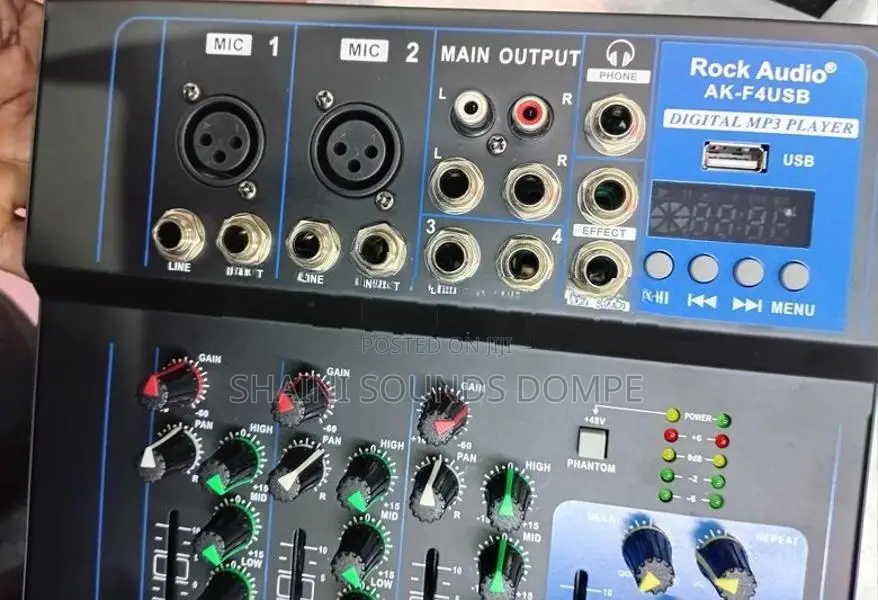 4-Channel Compact Audio Mixing Console