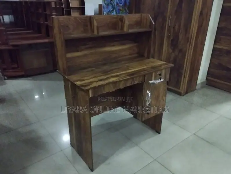 Melamine Writing Table With Rack S-Nt
