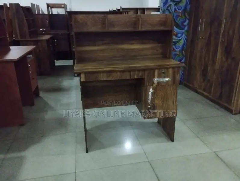 Melamine Writing Table With Rack S-Nt