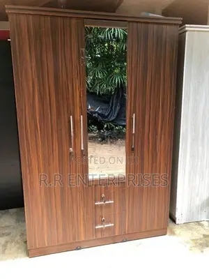 New 3 Door Melamine Wardrobes with Mirror