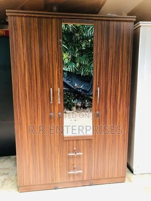 New 3 Door Melamine Wardrobes with Mirror
