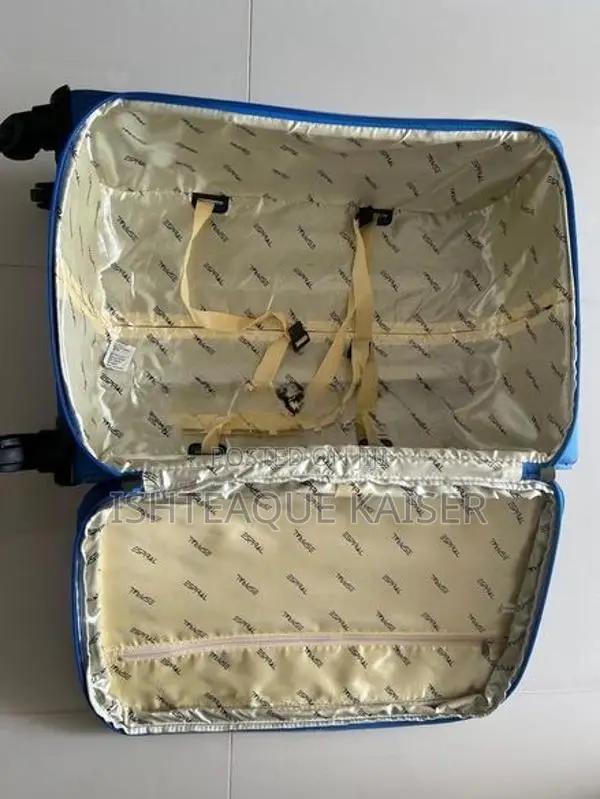 Espiral Medium Softshell Fabric Luggage Bag (Blue)