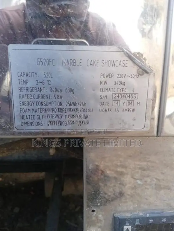 Marble Cake Showcase Refrigerator 520L