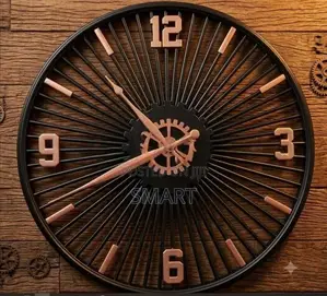 Siddharth Wall Clock - Wheel ( 50CM x50CM ) 20"