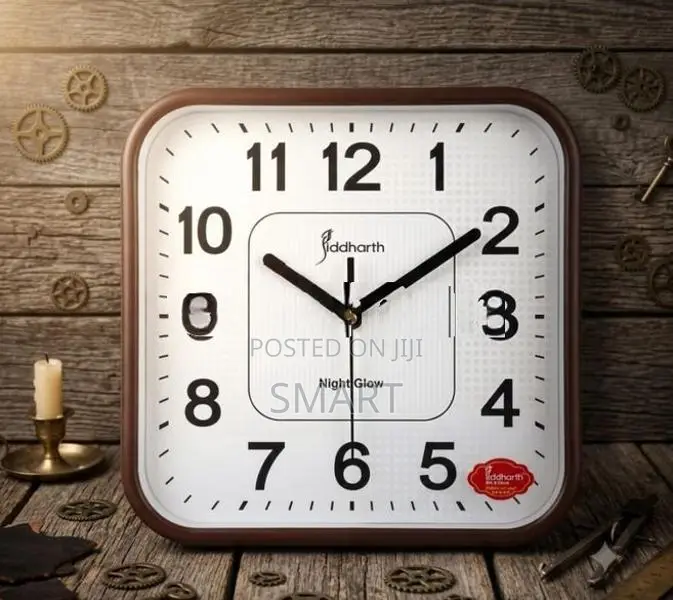 Siddharth Wall Clock - 93-NG ( Cola ) 24.5CMx 24.5CM