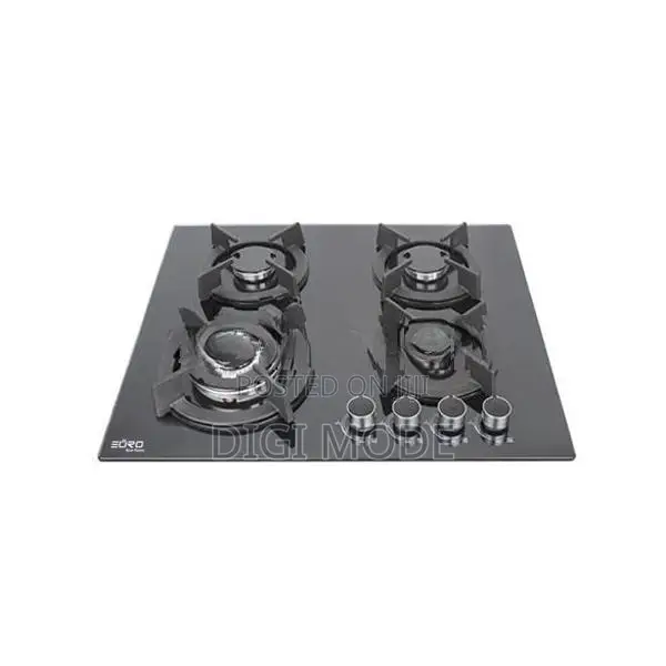 Euro (Turkey) 4 Burner Round Cooker Hob Glass Gas Heavy Duty