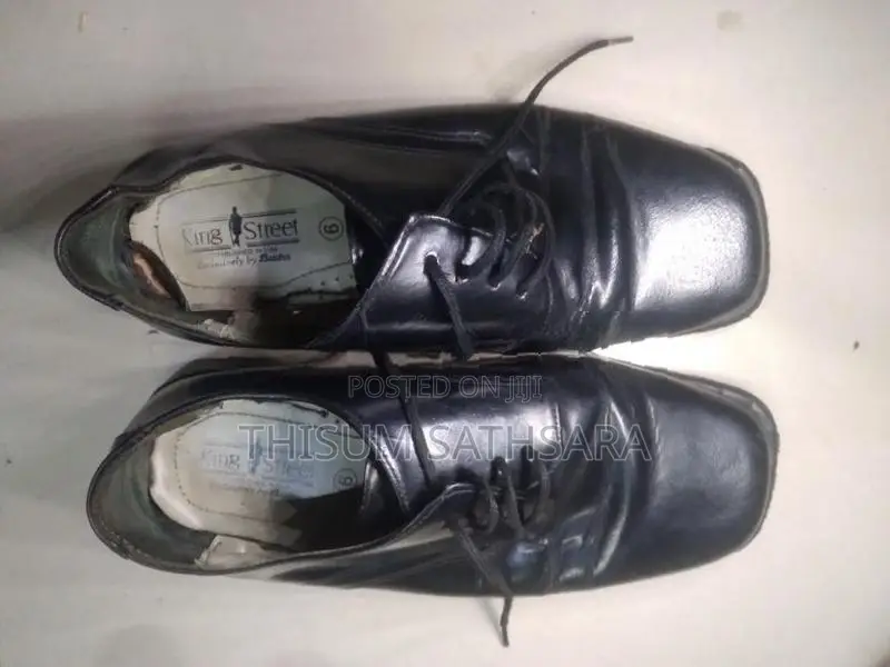 Leather Black Shoes 9 Size