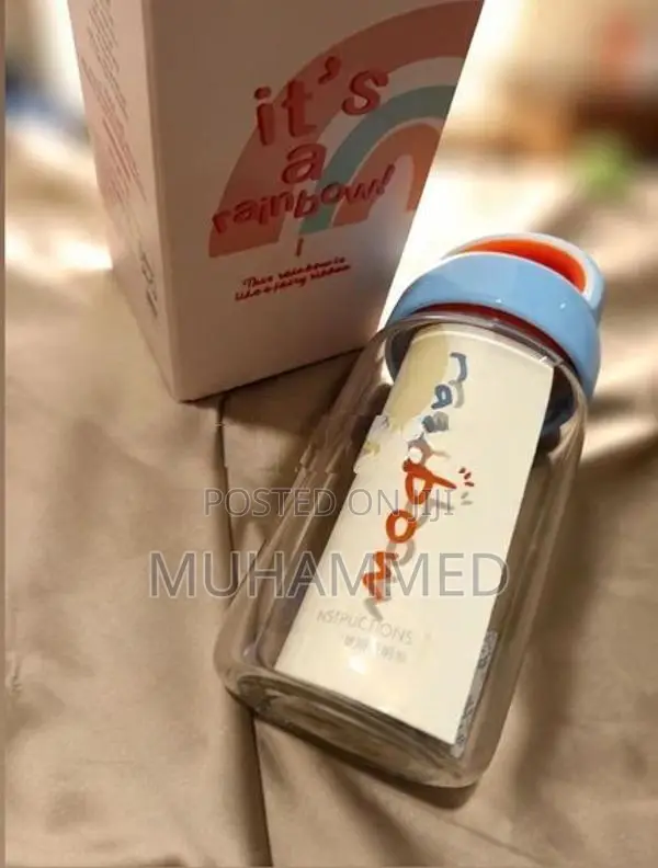 Aesthetic Double Layer Glass Water Bottle