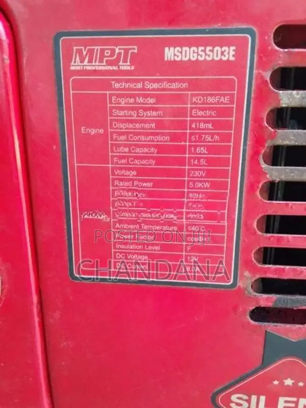 Silent Generator 5 KW