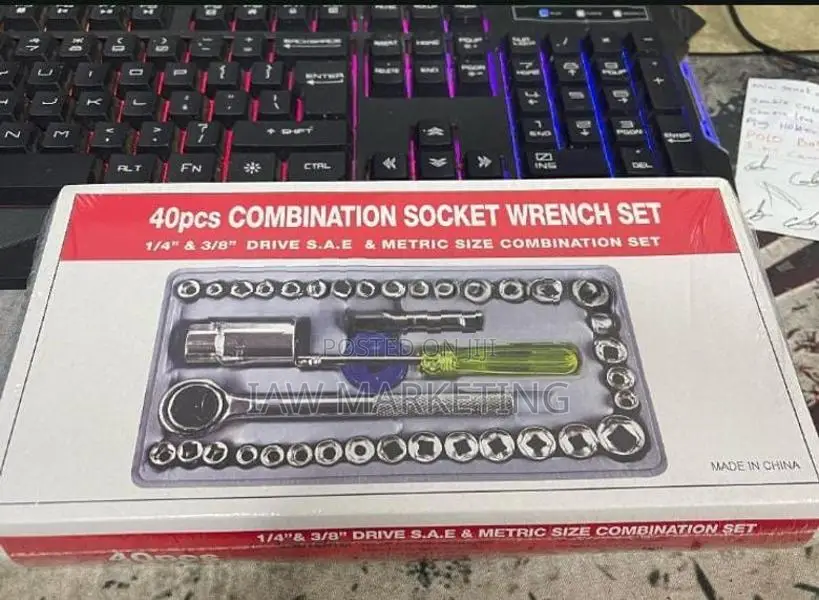 40-Piece Combination Socket Wrench Set