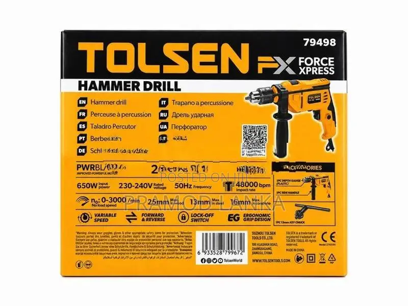 TOLSEN Impact Drill FX Series 13mm