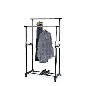 Double Pole Telescopic - Cloth Adjustable Rack