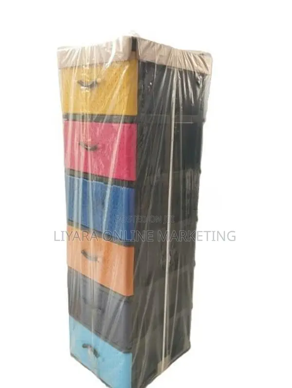 UNIKIDS 6 Drawer Plastic Cupboard