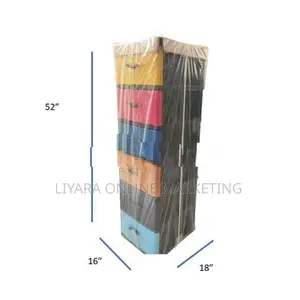 UNIKIDS 6 Drawer Plastic Cupboard