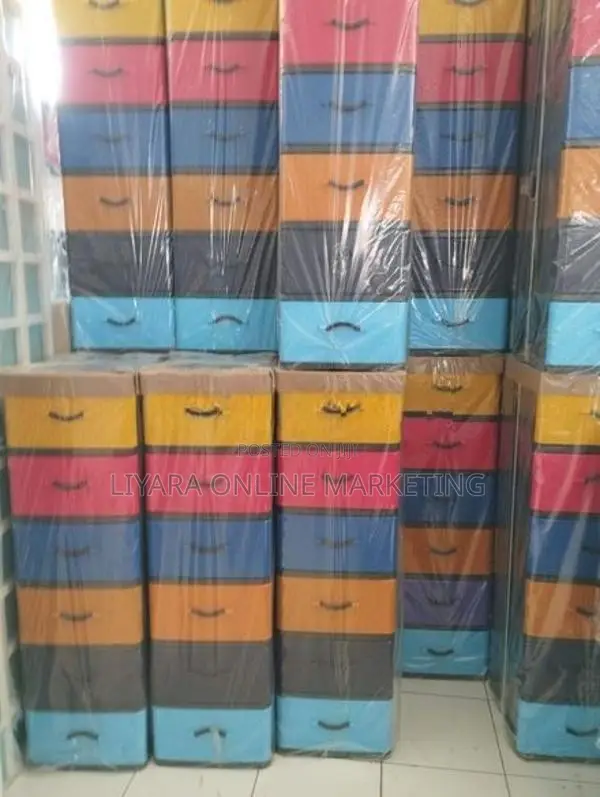 UNIKIDS 6 Drawer Plastic Cupboard