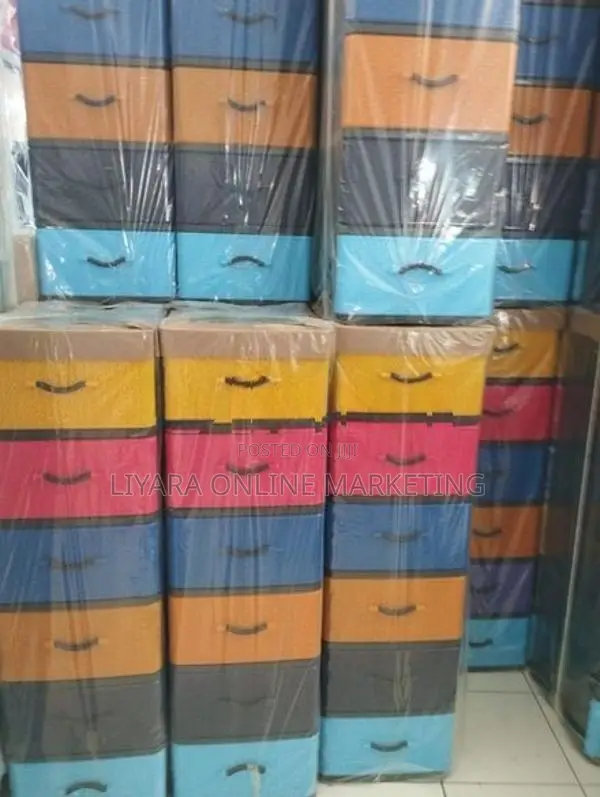 UNIKIDS 6 Drawer Plastic Cupboard
