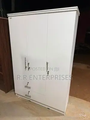 New 3 Door White Melamine Wardrobes
