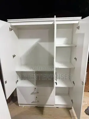 New 3 Door White Melamine Wardrobes