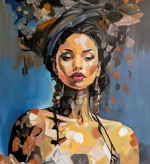 Hand-Painted Acrylic Canvas Painting (24x24 Inches)