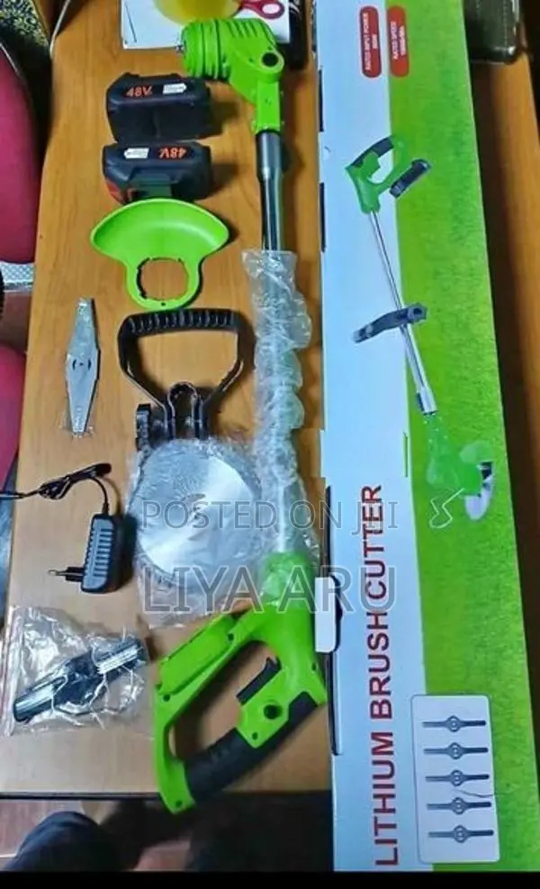 48V Cordless Grass Cutter With Trimmer Rechargeable (800W)
