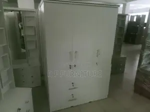 Melamine White 3door Office Cupboard