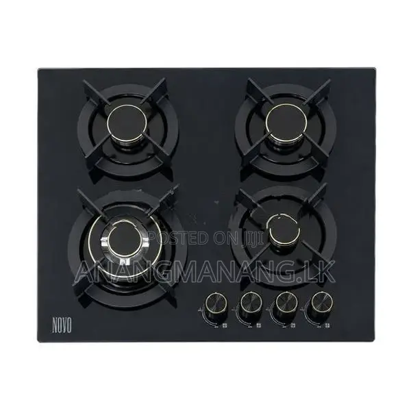 Novo Luxury Safety Model Brass Burners Gas Cooker Hob