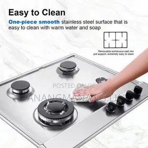 Premium Safety FFD 304 Stainless Steel Gas Cooker Hob by NOVO