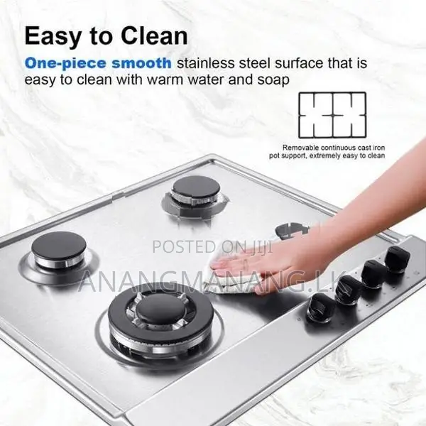 Premium Safety FFD 304 Stainless Steel Gas Cooker Hob by NOVO
