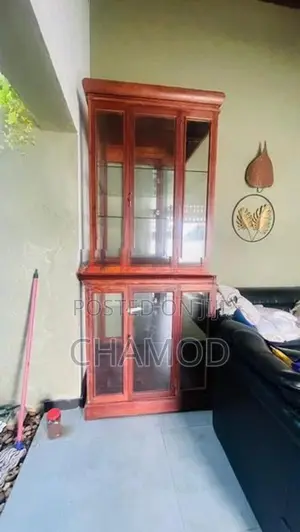Teak Display Cupboard