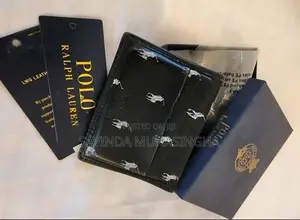 Polo Ralph Lauren Black Leather Logo Wallet
