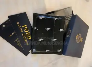 Polo Ralph Lauren Black Leather Logo Wallet