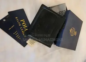 Polo Ralph Lauren Black Leather Logo Wallet