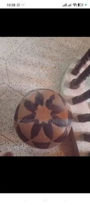 Moroccan Handcrafted Leather Pouf / Ottoman (Star Geometric )