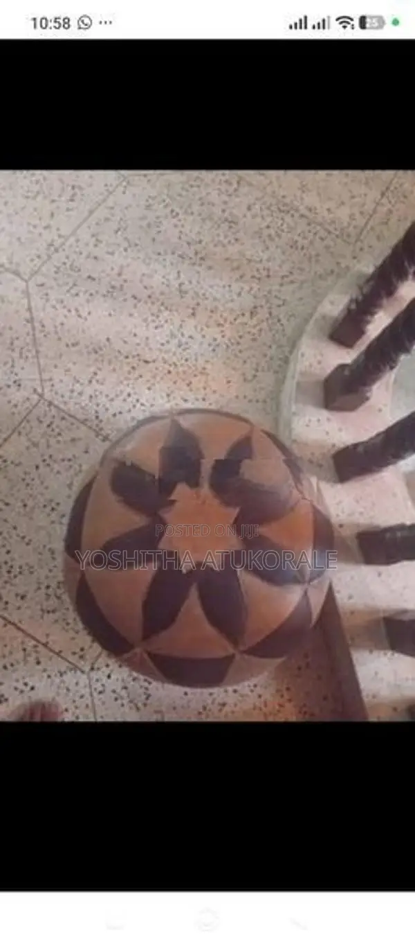Moroccan Handcrafted Leather Pouf / Ottoman (Star Geometric )