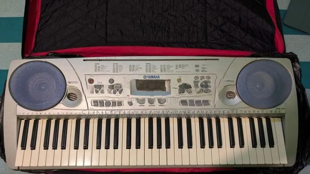 Yamaha PSR-275 Electronic Keyboard with Power Adapter –