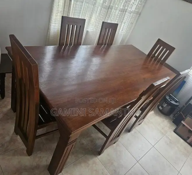 Teak Dining Table with 6 chairs