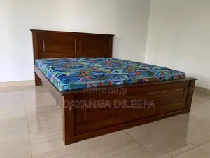 Teak Bed with Mattress