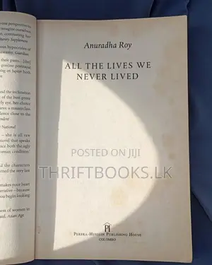 All the lives we never lived By Anuradha Roy - Used book in Sri Lanka