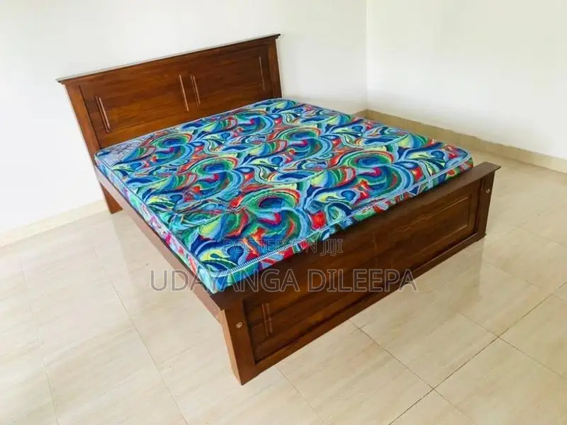 Teak Bed with Mattress