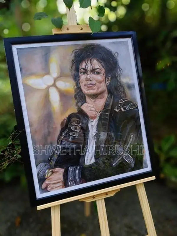 Micheal Jackson Colour Pencil Art