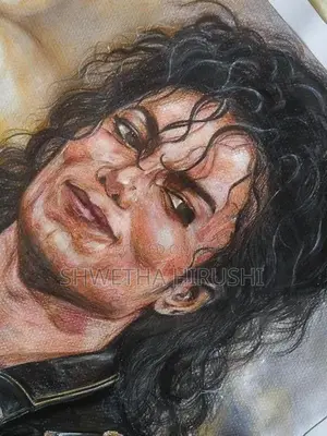 Micheal Jackson Colour Pencil Art
