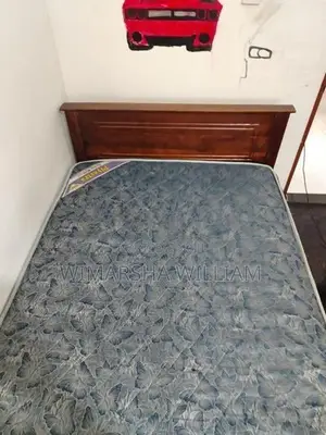Teak Box Bed with Spring Mattress