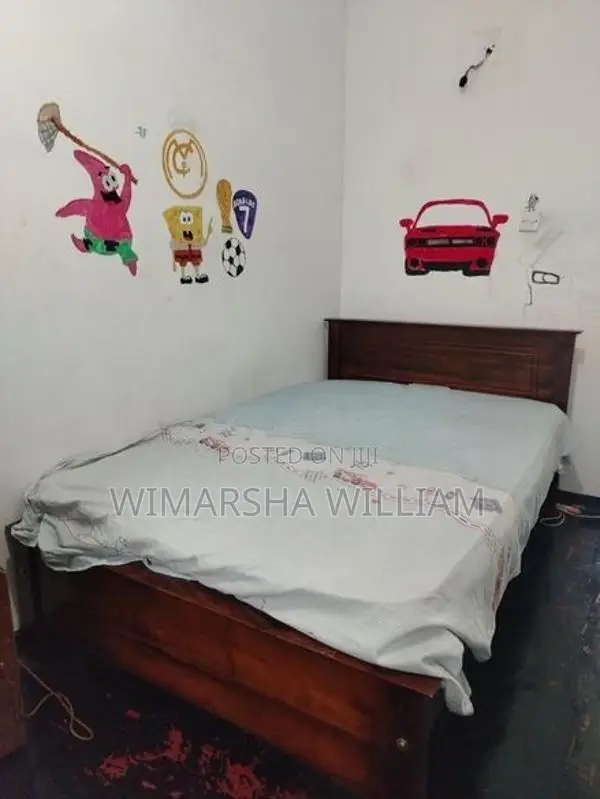 Teak Box Bed with Spring Mattress