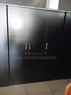 Black 3 Door Cupboard (K-33)