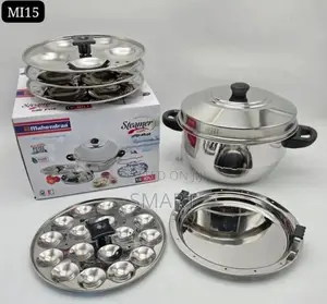 Mahendra 15 Coops Idly Pot with Steamer